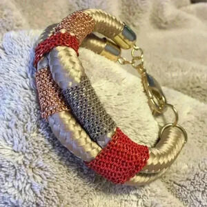 NEW** Beige and Marsala "Complicated" Bracelet